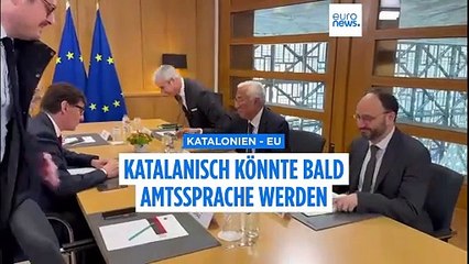 Salvador Illa kämpft dafür, dass Katalanisch EU-Amtssprache wird