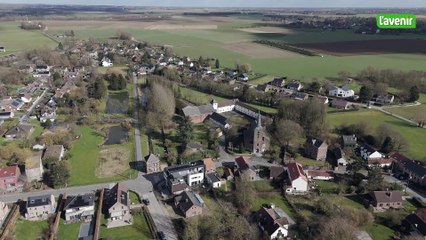 Le Brabant wallon vu du ciel : Corbais, bien caché le long de la N4