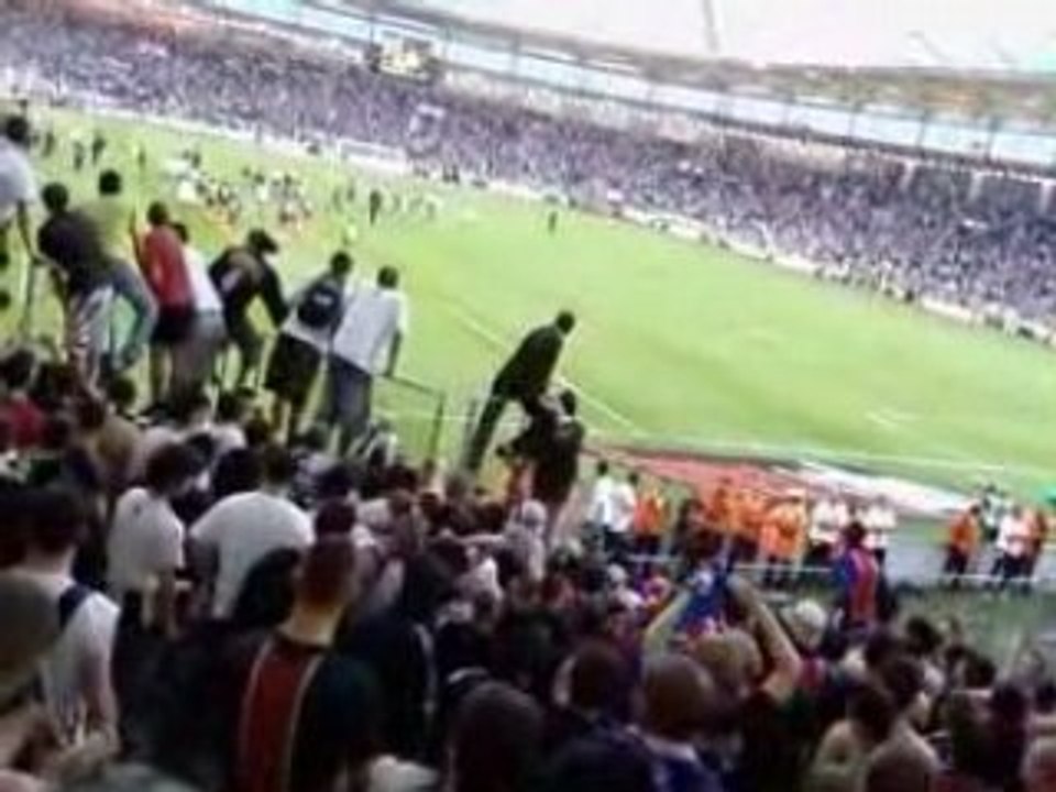 Fin Du match retour des joueur au vestiaire