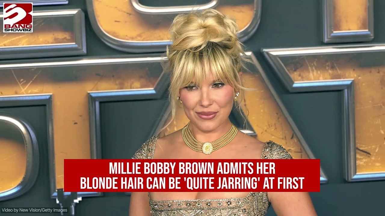 Millie Bobby Brown thinks her her blonde hair can be 'jarring'