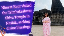 Nimrat Kaur visited the Trimbakeshwar Shiva Temple in Nashik, seeking divine blessings