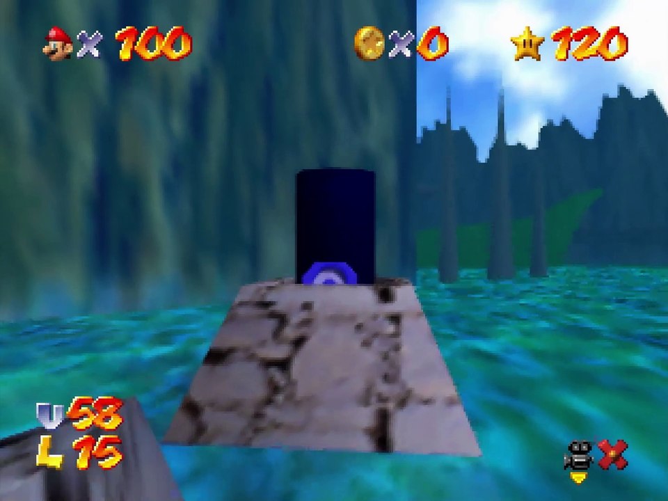 Super Mario 64 - L'anguille veut faire joujou? 39"86