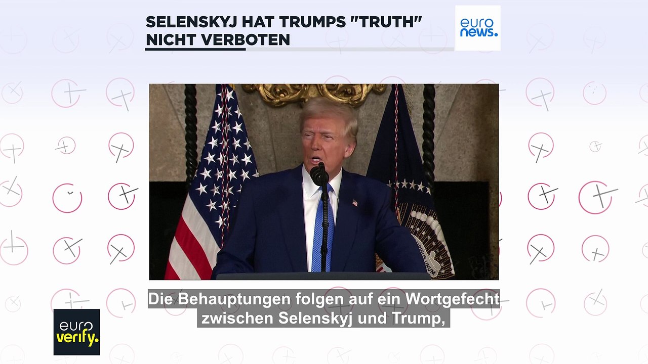 Faktencheck: Hat Selenskyj Trumps Plattform Truth Social verboten?