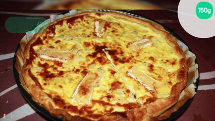 Quiche au cœurs d'artichaut et Coulommiers