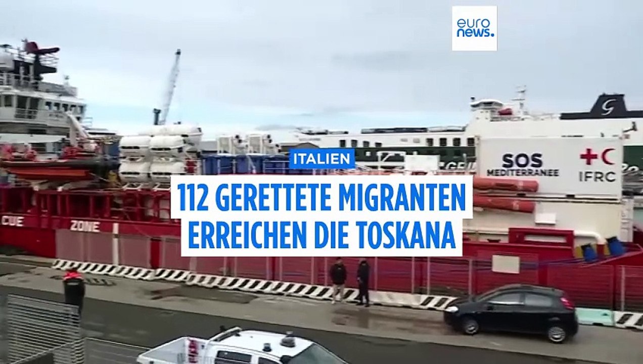 Italien: 112 gerettete Migranten erreichen die Toskana