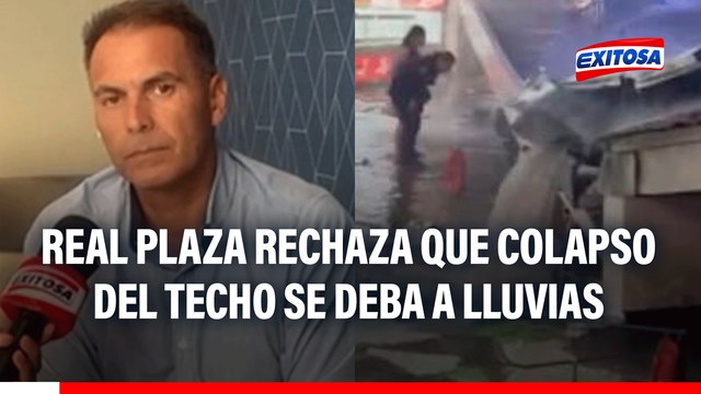 Real Plaza rechaza que lluvias provocaran colapso del techo: Es el sistema contra incendios