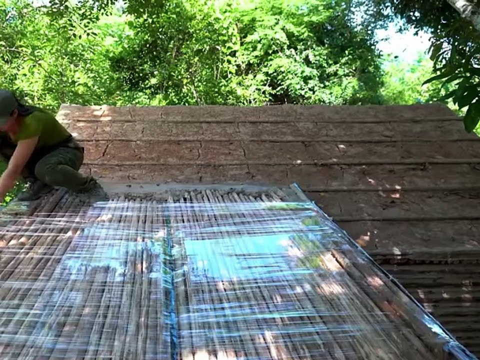 Solo Camping in the Mountains | Building a Log Cabin for All Seasons (Part 2)