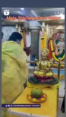 Param Poojya Nandai performing Poojan of Mata ShivaGangaGauri Poojan Chaitra Navratri Aadimata