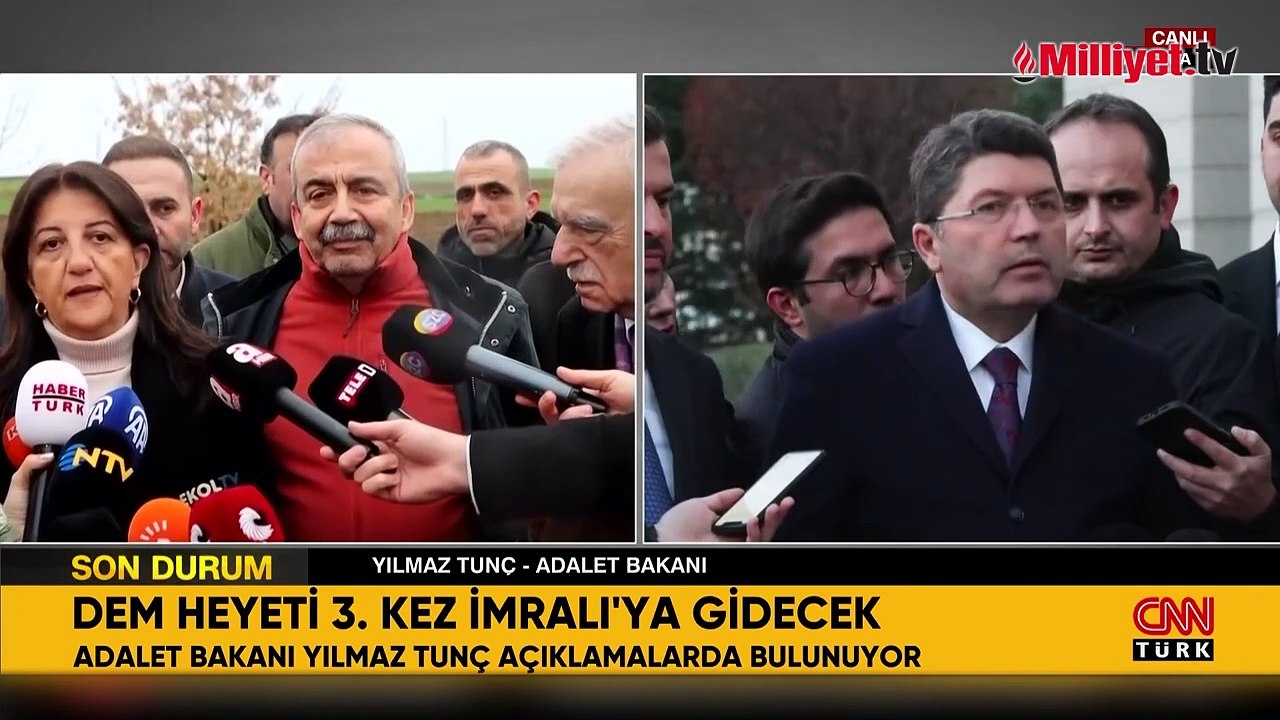 Adalet Bakanı Tunç'tan DEM Parti'nin İmralı ziyareti için açıklama