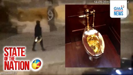 Golden toilet, ninakaw sa British palace | SONA