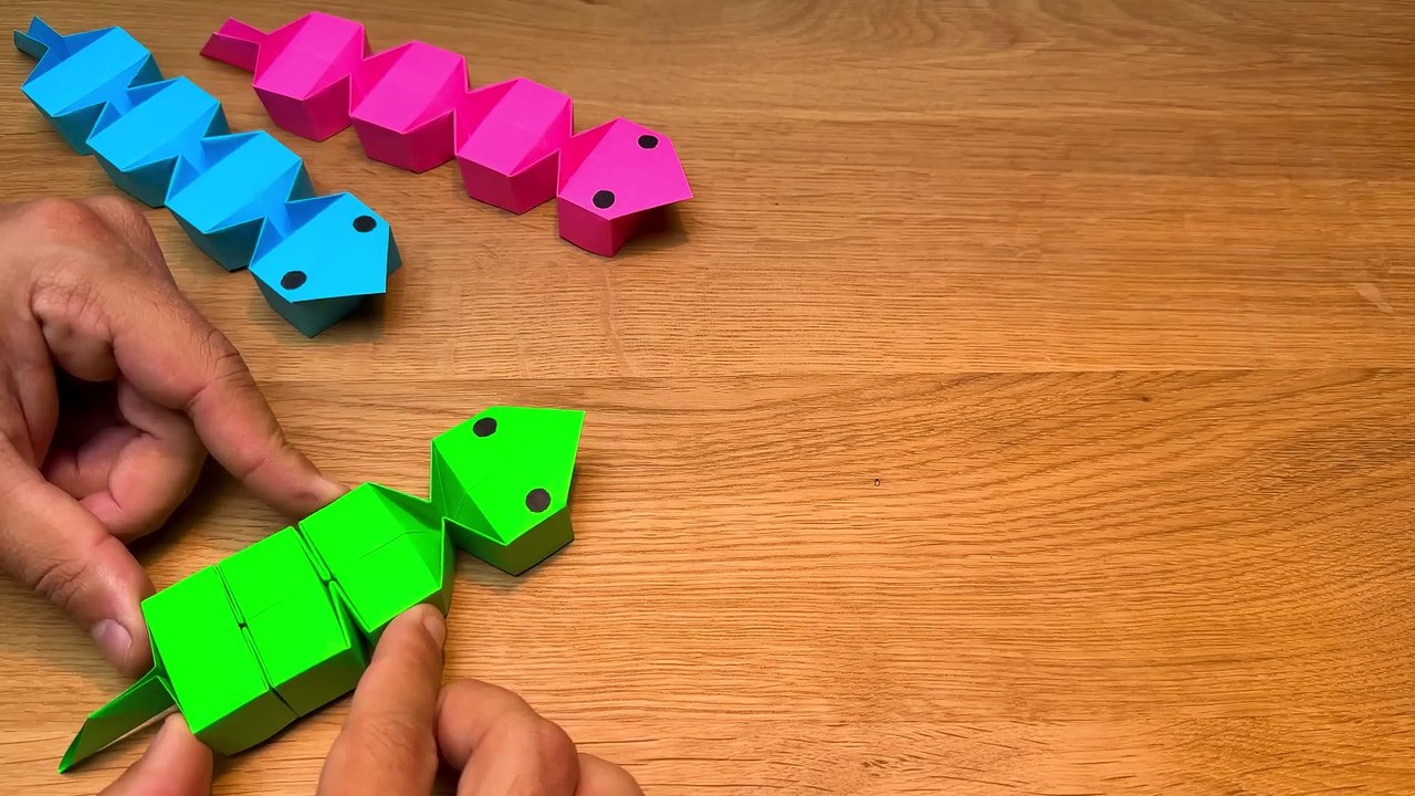 Origami Sliding Paper Snake  Fun & Easy Origami