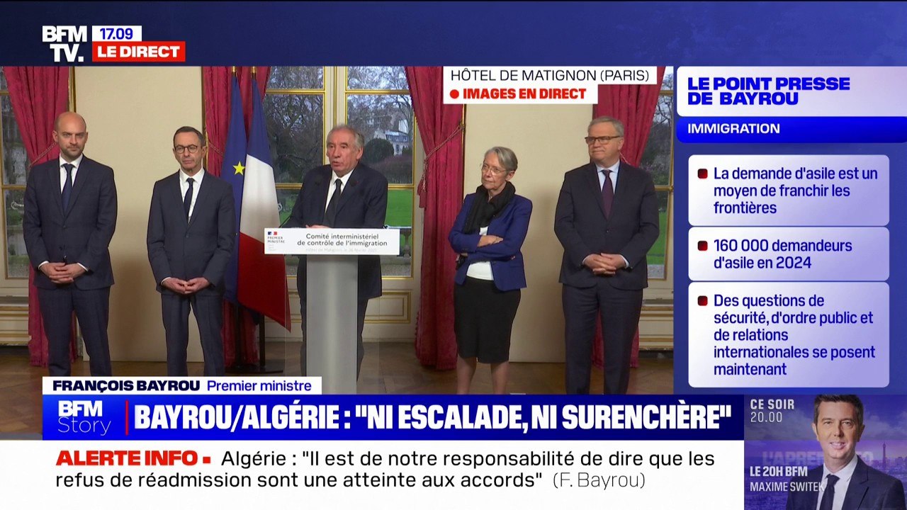 François Bayrou: "Nous pensons que Boualem Sansal est dans un état de santé inquiétant"
