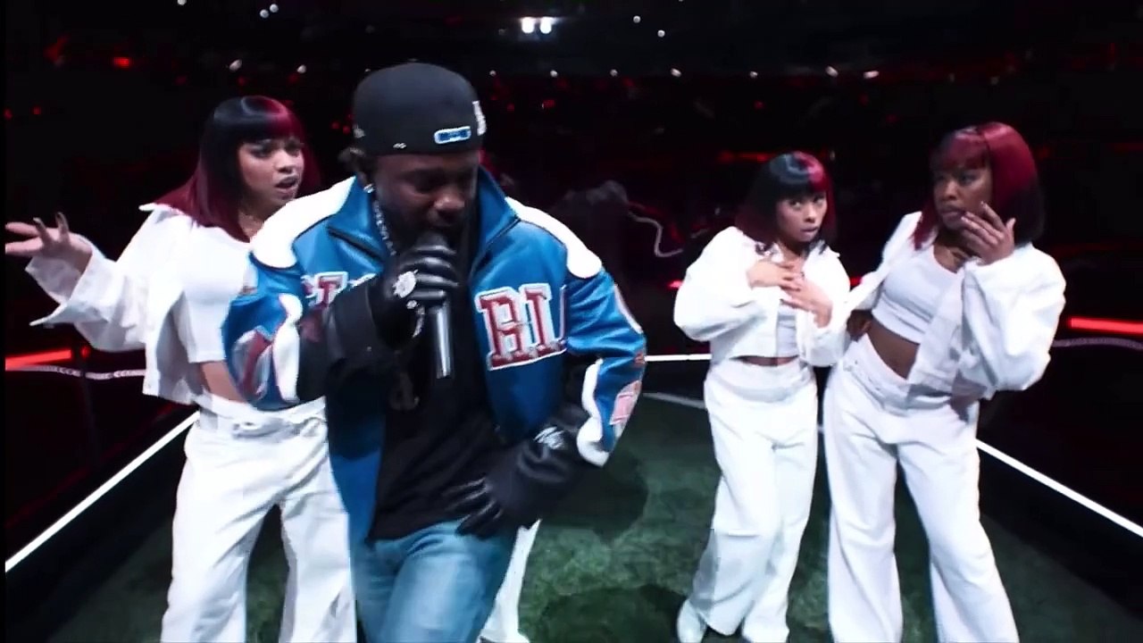 Kendrick Lamar Performs Not Like Us at Super Bowl LIX