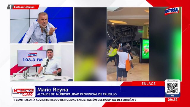 Alcalde de Trujillo confirma que inspección a Real Plaza en 2024 no incluyó revisión a estructura metálica del techo