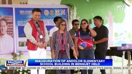 Inauguration of Andolor Elementary School building in Benguet held
