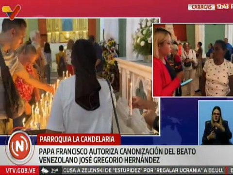 Caracas | Feligreses manifiestan muestras de felicidad por canonización de José Gregorio Hernández