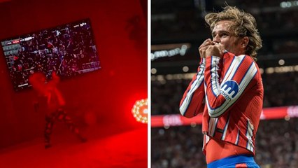 Atlético de Madrid: Eufórico, así fue el festejo del hijo de Griezmann tras el empate ante Barcelona