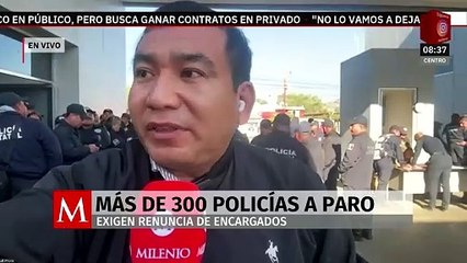 Más de 300 policías de Oaxaca se van a paro; exigen renuncia del secretario de seguridad