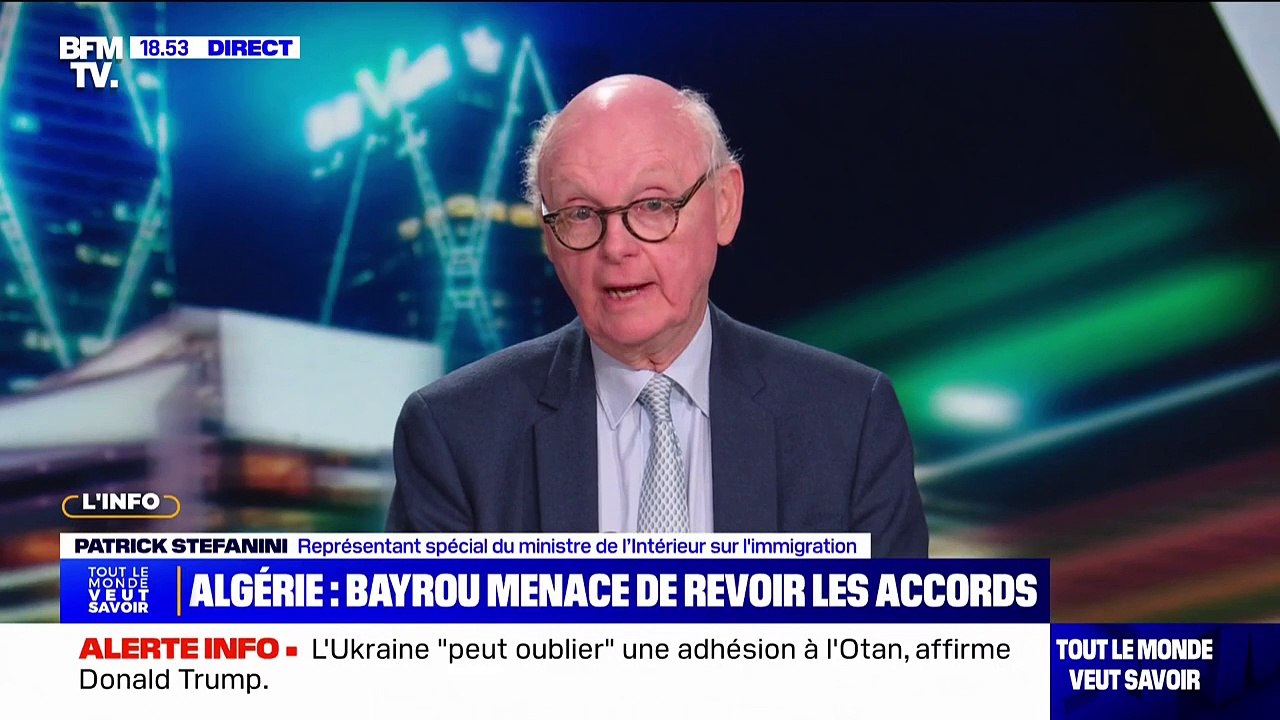 "C'est un tournant": Patrick Stefanini, représentant du ministre de l'Intérieur sur l'immigration, revient sur les propos de François Bayrou concernant les accords de 1968