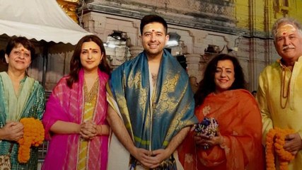 Raghav-Parineeti पहुंचे काशी विश्वनाथ Temple