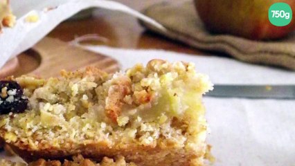 Petits carrés de pommes-poires à la cannelle aux flocons d'avoine et miel