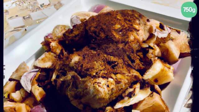 Chapon aux pain d'épices et aux pommes