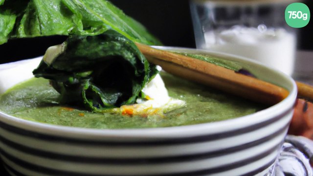 Velouté d'épinards au chèvre