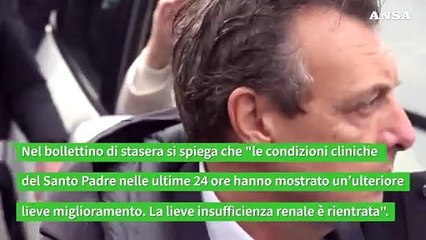 Il Papa migliora ancora, i reni non preoccupano