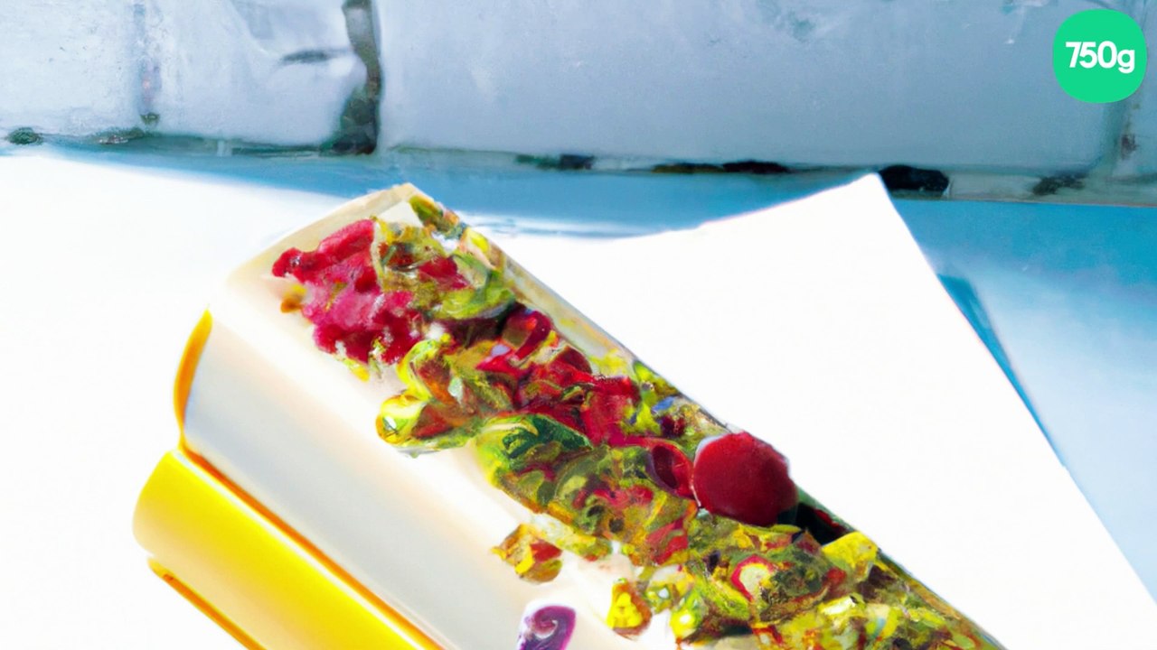 Bûche glacée/glace à l'orientale