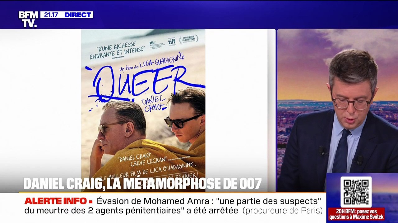 Daniel Craig, l'ex James Bond est complètement métamorphosé dans le nouveau film "Queer"