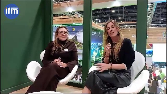Juliana Cardona, Directora del Bureau desde el Stand de Medellín y Antioquia en Anato