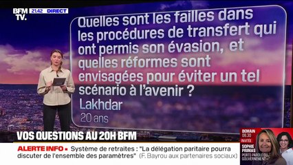 VOS QUESTIONS AU 20H BFM - Quelles sont les failles dans les procédures de transfert qui ont permis l'évasion de Mohamed Amra ?