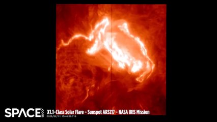 Close-Up View Of X1-Class Solar Flare Via NASA's IRIS Mission