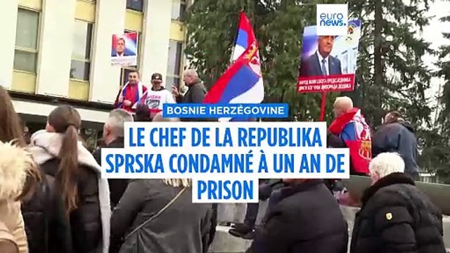 Bosnie-Herzégovine : le dirigeant serbe Milorad Dodik condamné à un an de prison