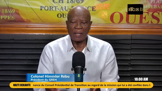 Colonnel Himmler Rébu montre li enkyete akoz sitiyasyon peyi a