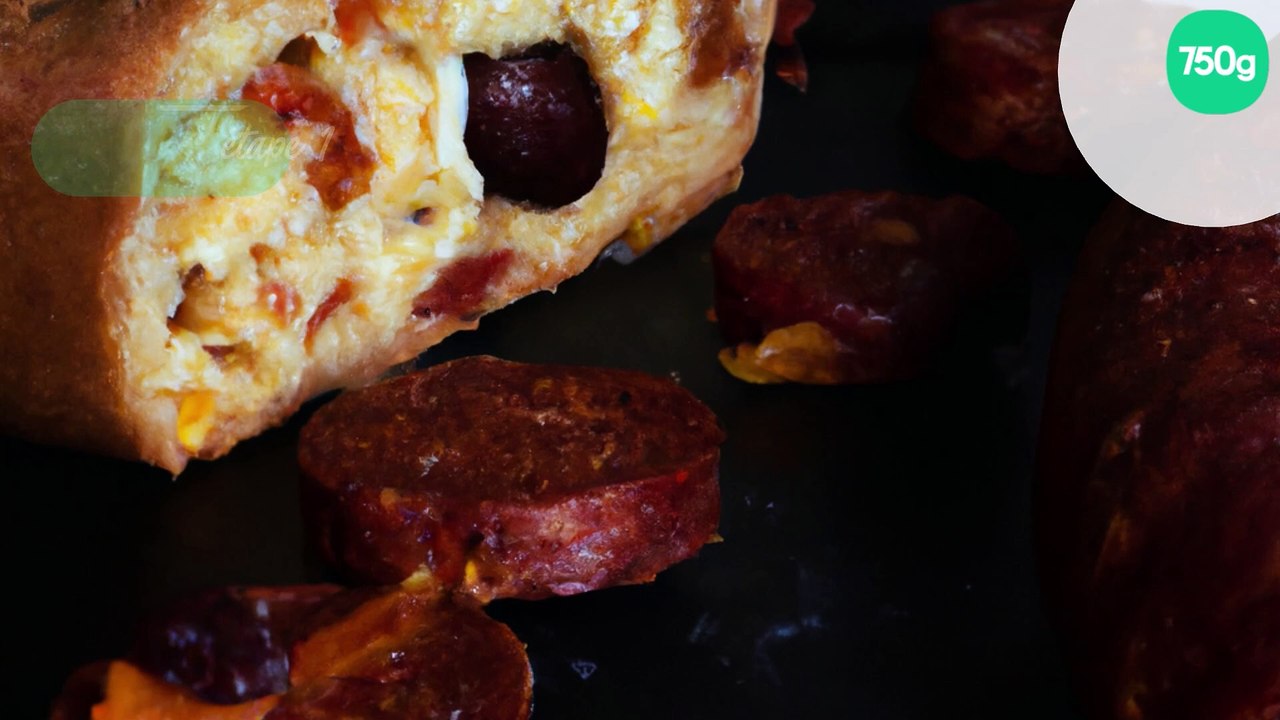 Cake aux knackis  et chorizo