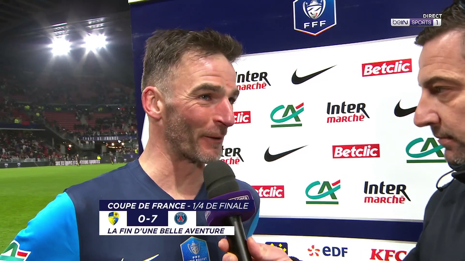 Kerbrat : "La marche était trop haute mais notre parcours on l'a réussi depuis un moment !'