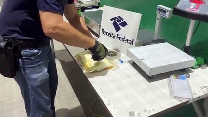 Receita Federal retém 480 quilos de cocaína que tinha como destino Portugal