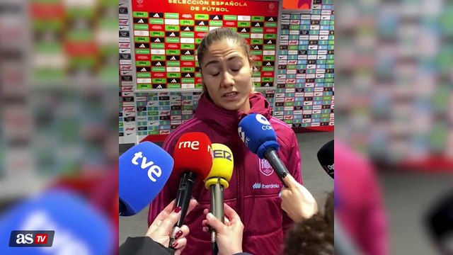Zona mixta de la Selección Española en Wembley