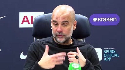 Guardiola on Manchester city's tight win at Tottenham