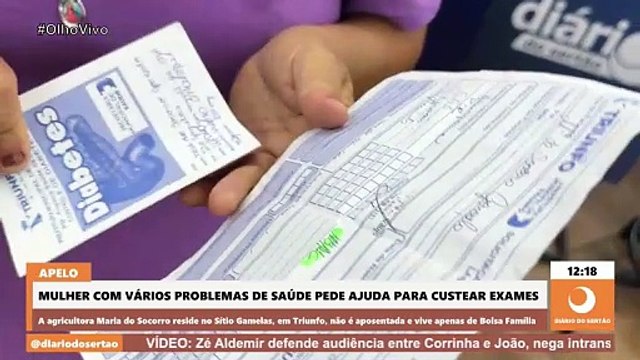 Mulher com vários problemas de saúde pede ajuda para custear exames médicos: “Espero em Deus”