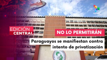 Paraguayos jubilados y pensionados se manifiestan contra la privatización
