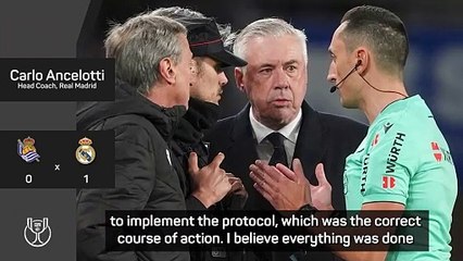 Ancelotti substitutes Raul Asencio following abusive chants in Sociedad tie