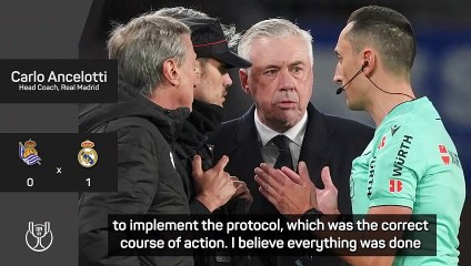 Ancelotti substitutes Raul Asencio following abusive chants in Sociedad tie