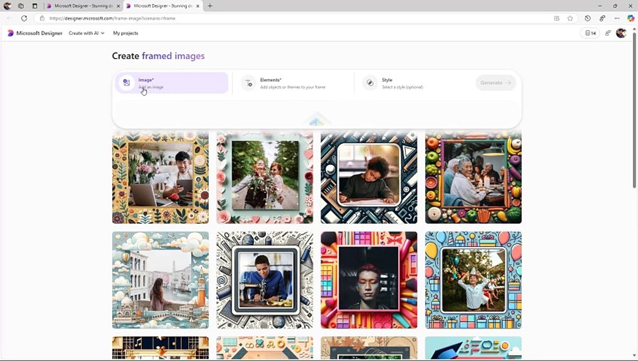 Microsoft Designer Section 3 Framing Images