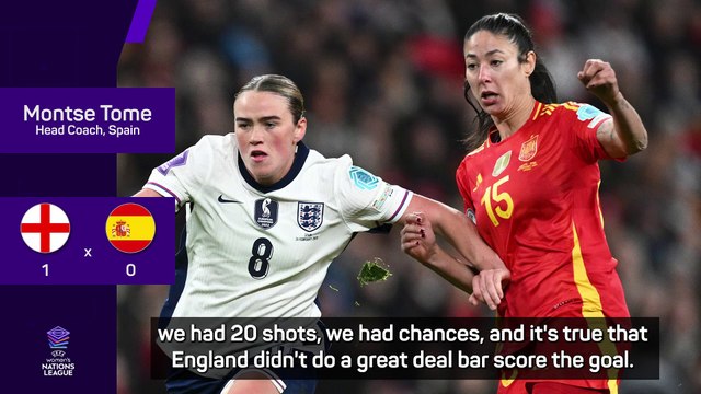 Spain coach frustrated as England beat them 'not doing a great deal'