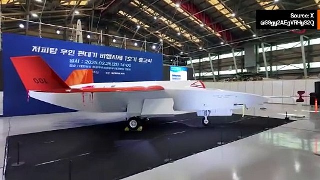 動画：韓国、有人戦闘機との連携を想定したステルス無人ドローンの初試作機を公開