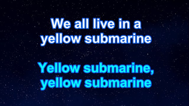 Karaoke♬ Yellow Submarine - The Beatles 【No Guide Melody】 Instrumental