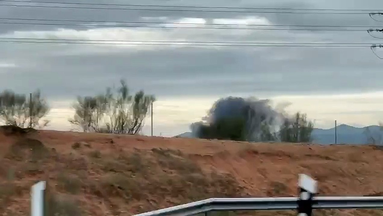 Incendio en fábrica de jamones