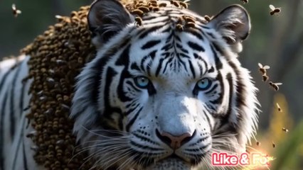 White Tiger was infested millions of honey bees Rescue team successfully